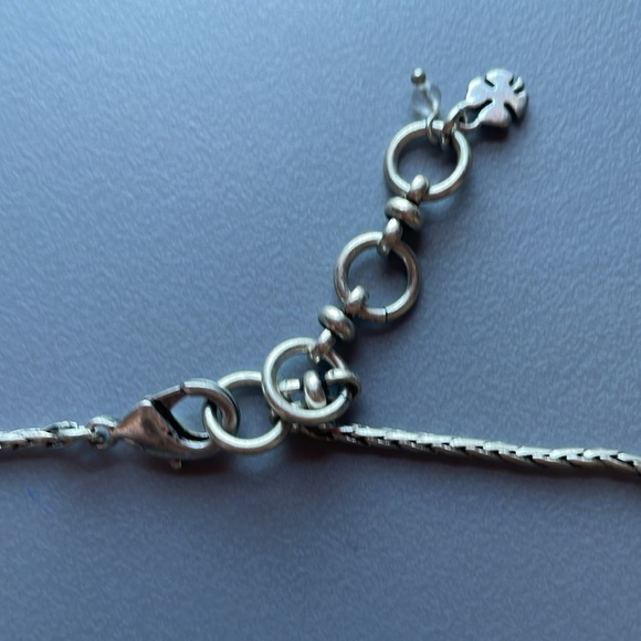 Lucky 2 tone reversible Egyptian blue necklace - Picture 2 of 4